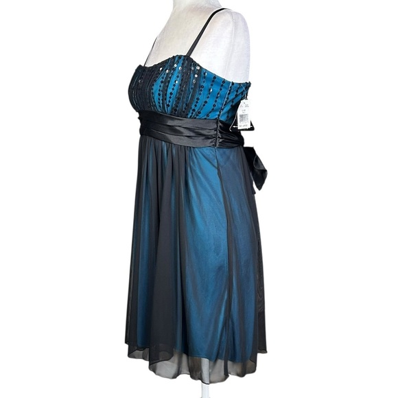 NEW City Triangles Mini Dress L Vintage Y2K Sequins Whimsigoth Party - Picture 6 of 11